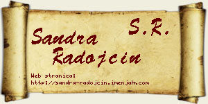 Sandra Radojčin vizit kartica